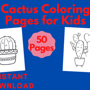 cactus coloring pages for kids