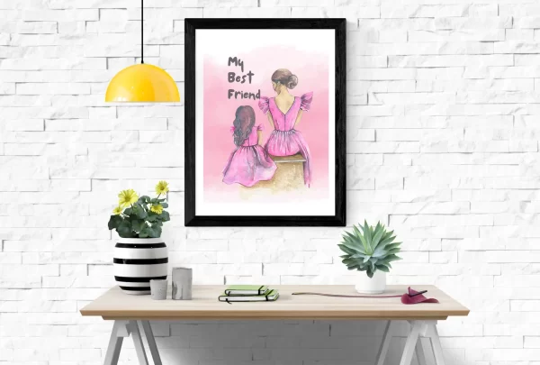 Mom & Daughter Bond Wall Art