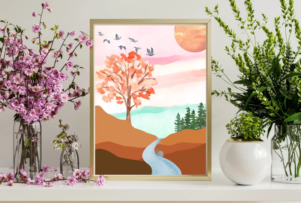 Watercolor Nature Wall Art