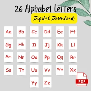alphabet flashcard