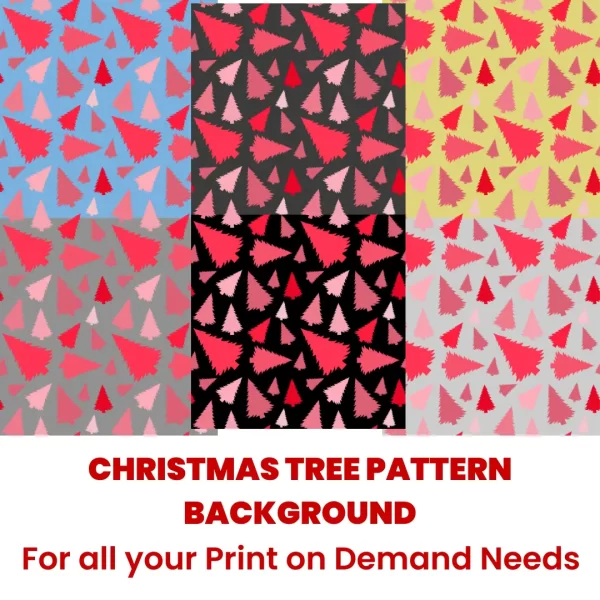 CHRISTMAS TREE PATTERN BACKGROUND