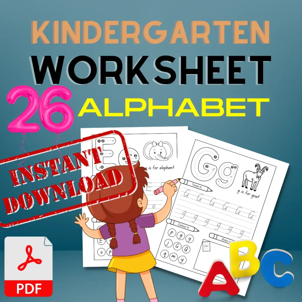 alphabet tracing worksheet