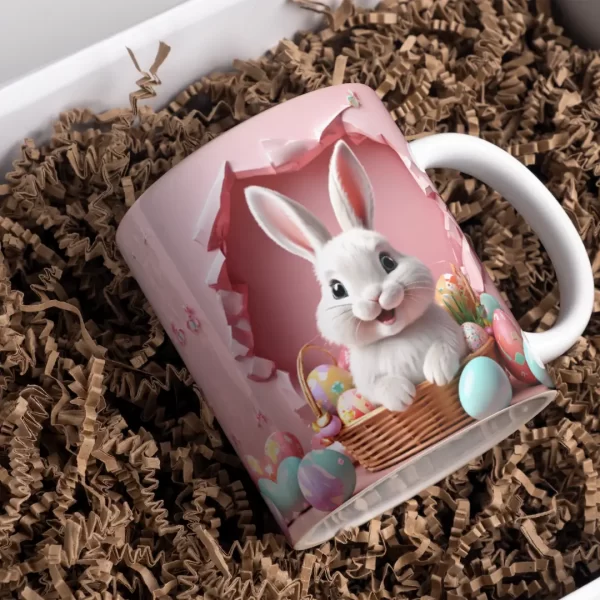 3D easter Bunny Mug Design