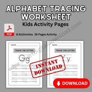 free alphabet tracing worksheet