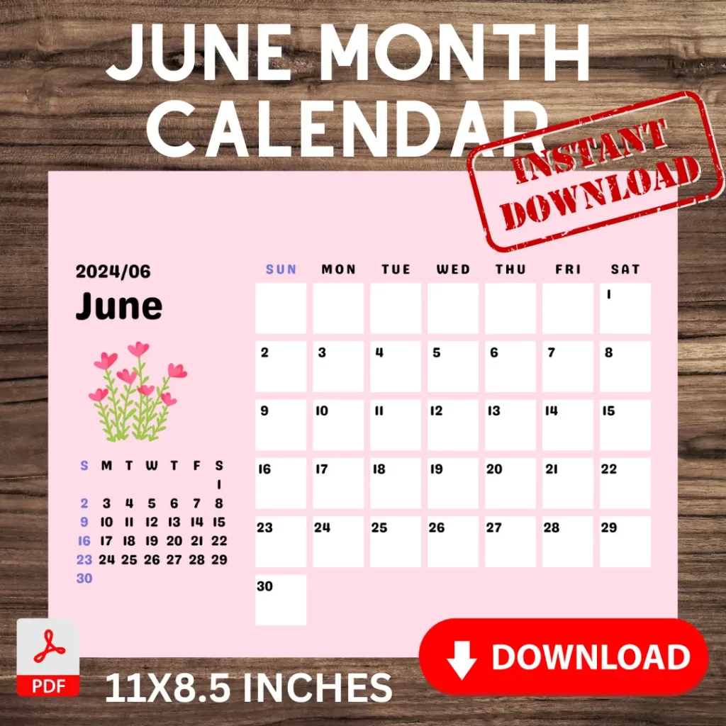 free printable calendar