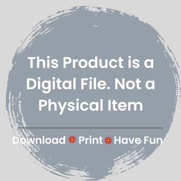 Printable digital product