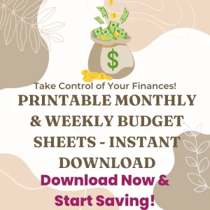 printable budget sheets