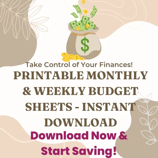 printable budget sheets